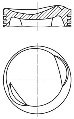 Kolben MAHLE 081 15 02