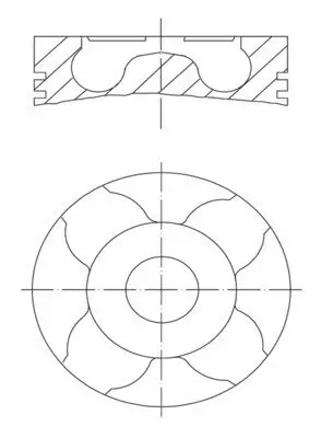 Kolben MAHLE 010 04 01