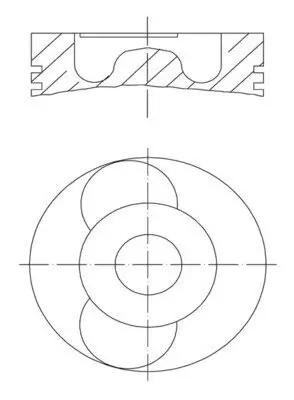 Kolben MAHLE 040 22 00