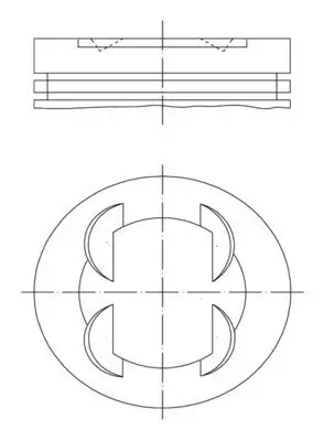 Kolben MAHLE 681 PI 00109 002