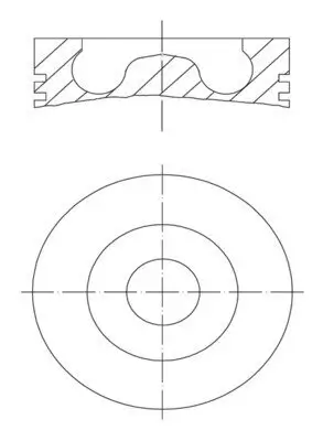 Kolben MAHLE 681 PI 00107 000