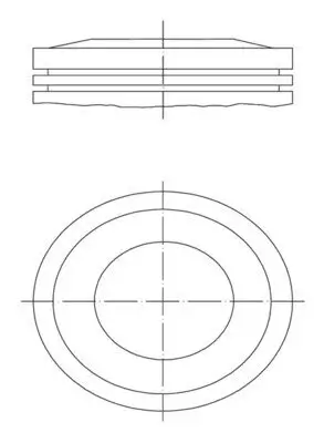 Kolben MAHLE 012 10 00