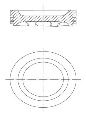 Kolben MAHLE 049 27 01 Bild Kolben MAHLE 049 27 01