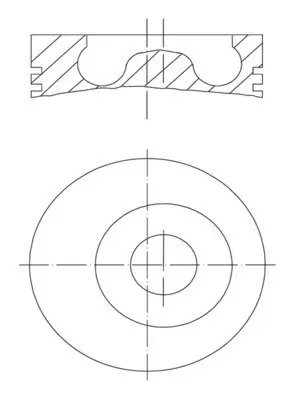 Kolben MAHLE 016 02 01