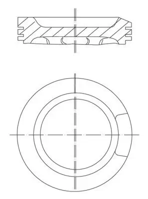 Kolben MAHLE 033 04 02