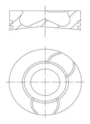 Kolben MAHLE 021 PI 00123 000