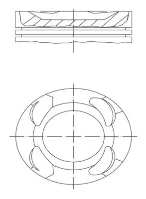 Kolben MAHLE 081 PI 00125 000