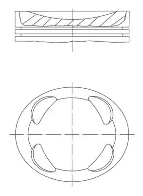 Kolben MAHLE 081 PI 00104 002