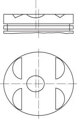 Kolben MAHLE 001 04 11