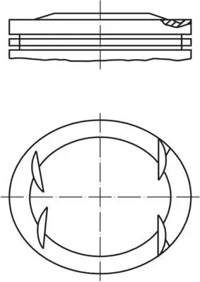 Kolben MAHLE 001 41 01