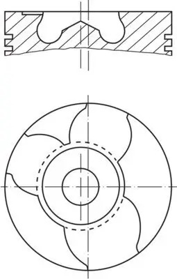 Kolben MAHLE 151 12 00