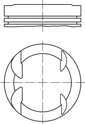 Kolben MAHLE 607 79 00