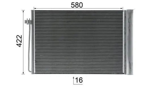 Kondensator, Klimaanlage MAHLE AC 344 000P Bild Kondensator, Klimaanlage MAHLE AC 344 000P