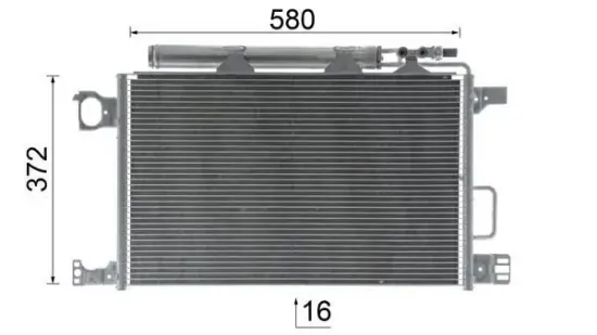 Kondensator, Klimaanlage MAHLE AC 450 000P Bild Kondensator, Klimaanlage MAHLE AC 450 000P