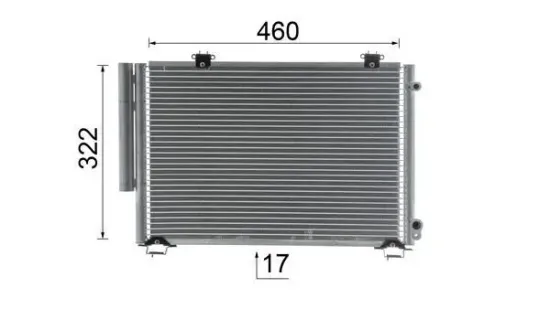 Kondensator, Klimaanlage MAHLE AC 484 000S Bild Kondensator, Klimaanlage MAHLE AC 484 000S