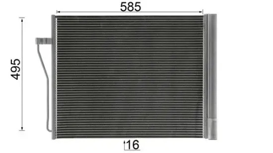 Kondensator, Klimaanlage MAHLE AC 568 000P Bild Kondensator, Klimaanlage MAHLE AC 568 000P