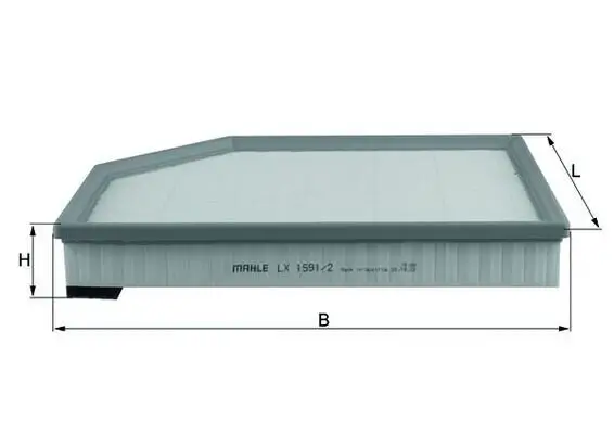 Luftfilter MAHLE LX 1591/2