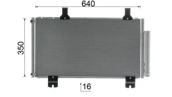 Kondensator, Klimaanlage MAHLE AC 610 000S Bild Kondensator, Klimaanlage MAHLE AC 610 000S