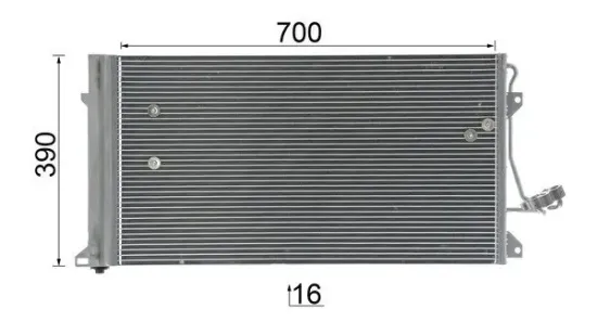 Kondensator, Klimaanlage MAHLE AC 659 000P Bild Kondensator, Klimaanlage MAHLE AC 659 000P