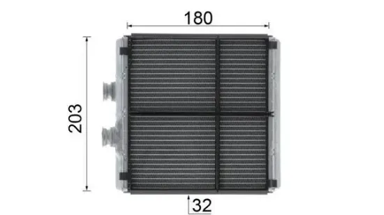 Wärmetauscher, Innenraumheizung MAHLE AH 183 000P Bild Wärmetauscher, Innenraumheizung MAHLE AH 183 000P