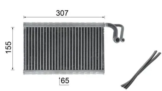 Verdampfer, Klimaanlage MAHLE AE 68 000P Bild Verdampfer, Klimaanlage MAHLE AE 68 000P