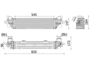 Ladeluftkühler MAHLE CI 660 000P