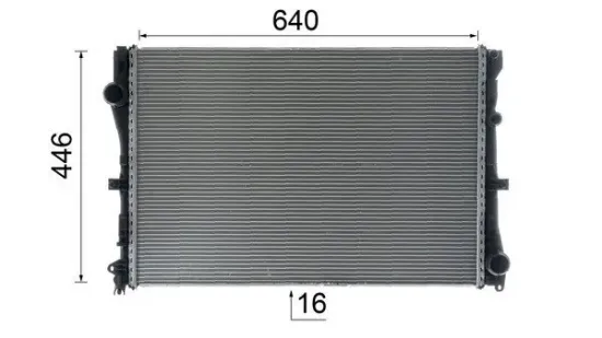 Kühler, Motorkühlung MAHLE CR 2100 000P Bild Kühler, Motorkühlung MAHLE CR 2100 000P