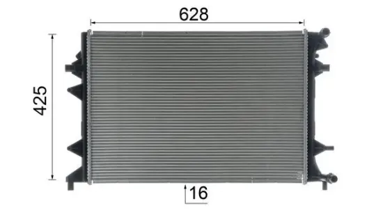 Kühler, Motorkühlung MAHLE CR 855 000S Bild Kühler, Motorkühlung MAHLE CR 855 000S