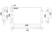 Kühler, Motorkühlung MAHLE CR 2425 000S