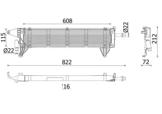 Kühler, Motorkühlung MAHLE CR 2636 000P Bild Kühler, Motorkühlung MAHLE CR 2636 000P
