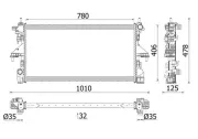 Kühler, Motorkühlung MAHLE CR 2638 000P