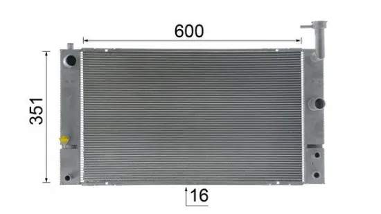 Kühler, Motorkühlung MAHLE CR 1855 000S Bild Kühler, Motorkühlung MAHLE CR 1855 000S