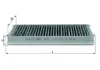 Filter, Innenraumluft MAHLE LAK 59 Bild Filter, Innenraumluft MAHLE LAK 59