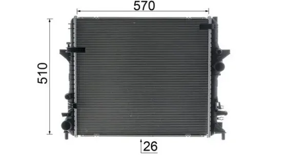 Kühler, Motorkühlung MAHLE CR 1929 000P Bild Kühler, Motorkühlung MAHLE CR 1929 000P