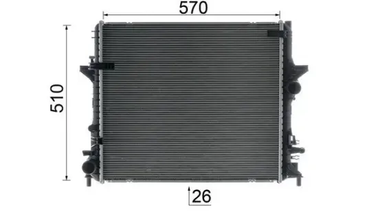 Kühler, Motorkühlung MAHLE CR 1930 000P Bild Kühler, Motorkühlung MAHLE CR 1930 000P