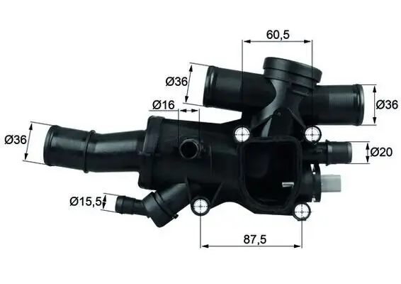 Thermostat, Kühlmittel MAHLE TH 44 83