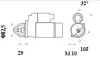 Starter 12 V 2,0 kW MAHLE MS 1071 Bild Starter 12 V 2,0 kW MAHLE MS 1071