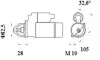 Starter 12 V 1,7 kW MAHLE MS 1074 Bild Starter 12 V 1,7 kW MAHLE MS 1074