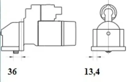 Starter 12 V 1,7 kW MAHLE MS 1081 Bild Starter 12 V 1,7 kW MAHLE MS 1081