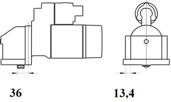 Starter 12 V 2,0 kW MAHLE MS 1082 Bild Starter 12 V 2,0 kW MAHLE MS 1082