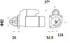 Starter 12 V 2,5 kW MAHLE MS 1084 Bild Starter 12 V 2,5 kW MAHLE MS 1084