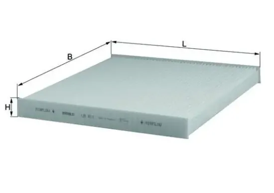 Filter, Innenraumluft MAHLE LA 411 Bild Filter, Innenraumluft MAHLE LA 411