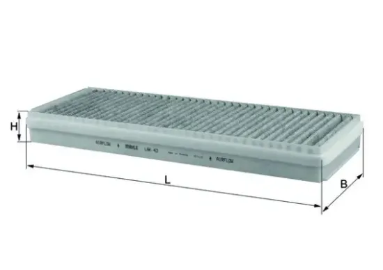 Luftfilter MAHLE LX 1825 Bild Luftfilter MAHLE LX 1825