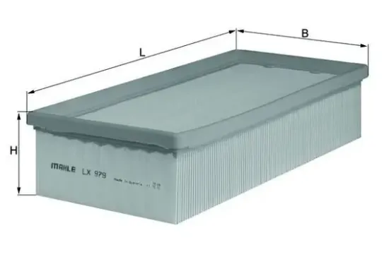 Luftfilter MAHLE LX 979 Bild Luftfilter MAHLE LX 979