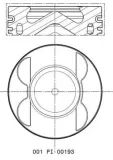 Kolben MAHLE 001 PI 00193 000