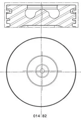 Kolben MAHLE 014 82 00