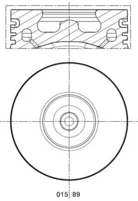 Kolben MAHLE 015 89 00
