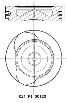 Kolben MAHLE 021 PI 00120 000