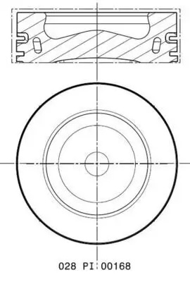 Kolben MAHLE 028 PI 00168 002