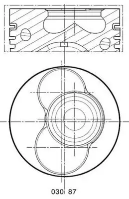 Kolben an Absperrhahn Lenkstockhebel zum Lenkspurhebel für Zylinder 3-4 MAHLE 030 87 02 Bild Kolben an Absperrhahn Lenkstockhebel zum Lenkspurhebel für Zylinder 3-4 MAHLE 030 87 02